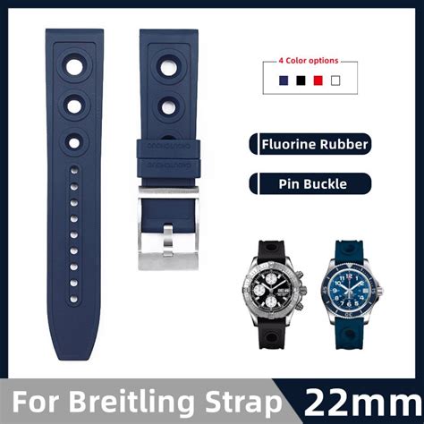 breitling rubber aero strap 22mm|breitling avenger 22mm rubber strap.